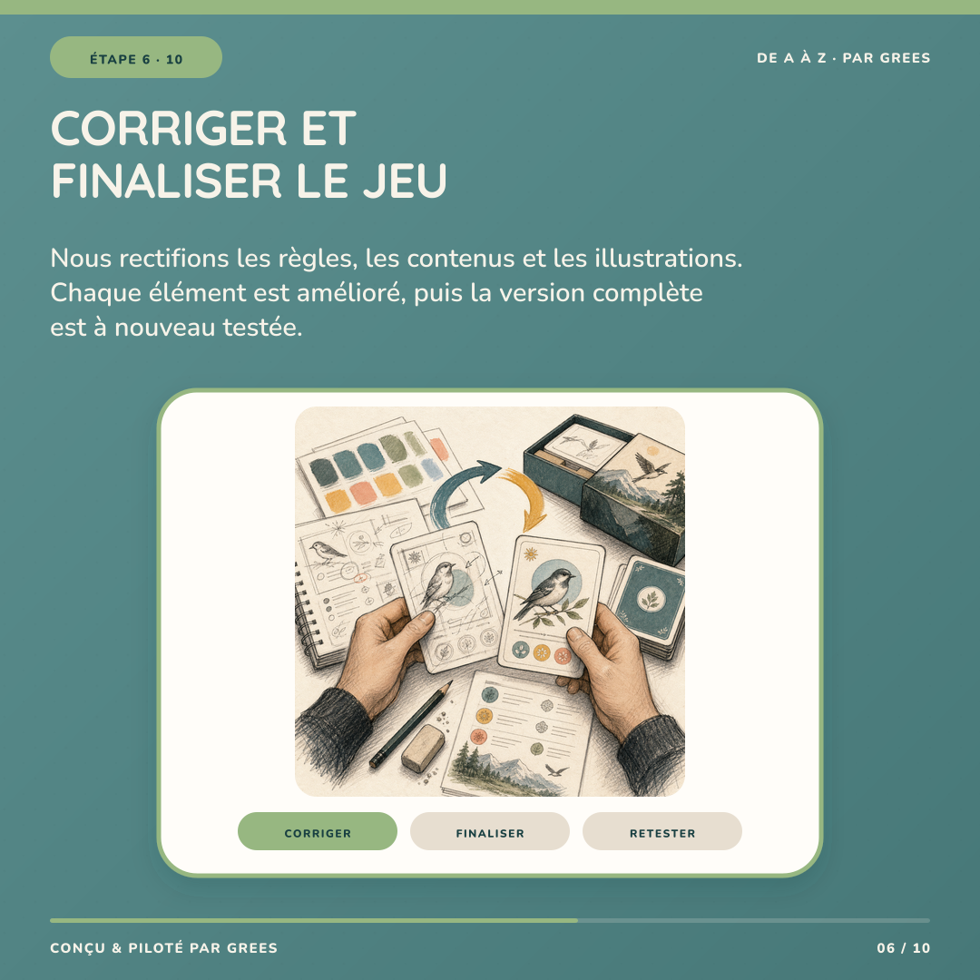 Étape 6 : corriger et finaliser le jeu